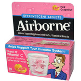 Airborne Effervescent Tablets with Vitamin C Pink Grapefruit (1x10 Tablets)