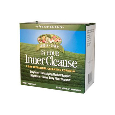 Garden Greens 24 Hour Inner Cleanse 7 Day Intestinal Cleansing Formula