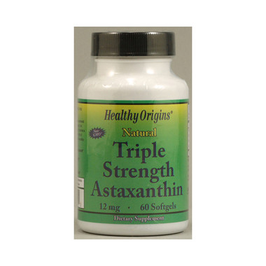 Healthy Origins Astaxanthin Triple Strength 12 mg (60 Softgels)