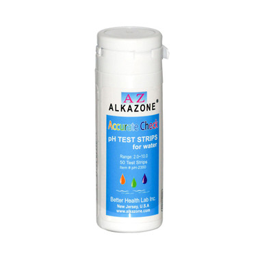AlkaZone Accurate Check pH Test Strips For Water (1x 50 Strips)