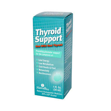 NatraBio Thyroid Support Formula 1 fl Oz