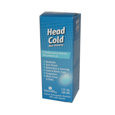 NatraBio Head Cold Non-Drowsy (1x1 fl oz)