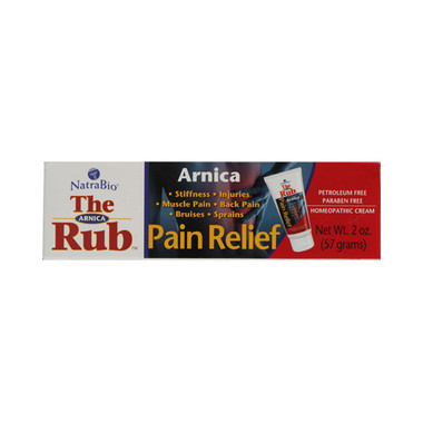 NatraBio The Arnica Rub Pain Relief Cream 2 Oz