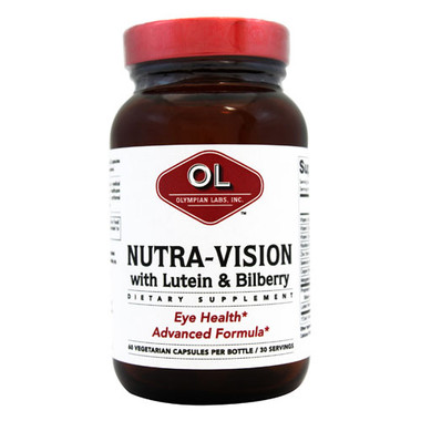 Olympian Labs Nutra-Vision Lutein and BiLberry (60 Veg Capsules)