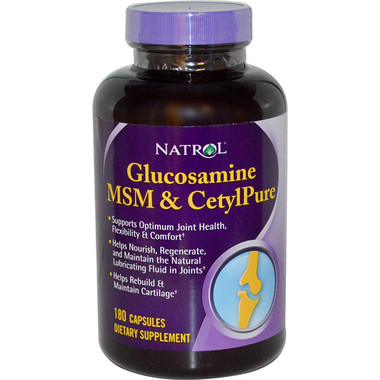 Natrol Glucosamine MSM and CetylPure (180 Capsules)