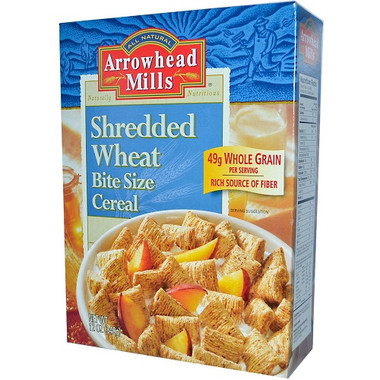 Arrowhead Mills Shredded Wheat Bite Size Cereal (12x12 Oz)