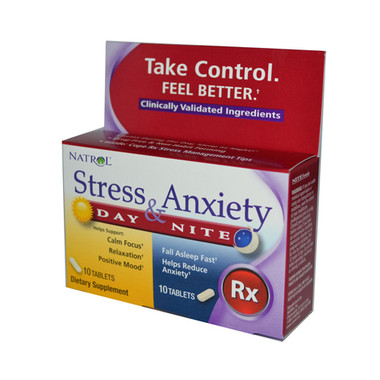 Natrol Stress Anxiety Day and Nite Formula (1x20 Tablets)