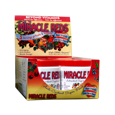 MacroLife Naturals Miracle Reds Antioxidant Super Food 6 servings (6x 2 Oz Pack)