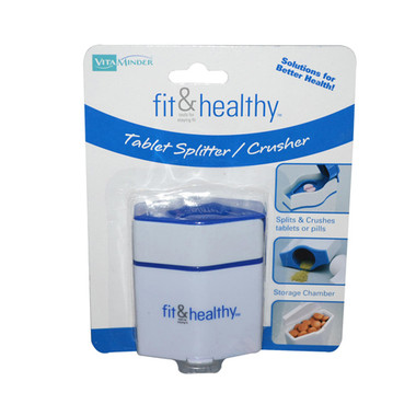 Fit and Healthy VitaMinder Tablet Splitter Crusher 1 Unit
