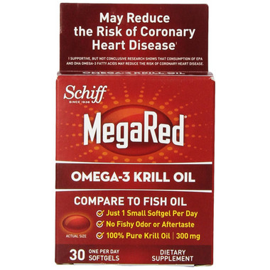 Schiff Vitamins Omega 3 Krill Oil MegaRed 300 mg- (30 Softgels)
