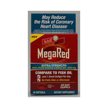 Schiff MegaRed Extra Strength Omega 3 500 mg (45 Softgels)