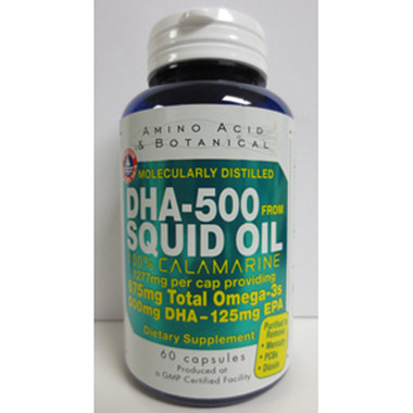 Amino Acid and Botanical DHA-500 Squid Oil (1x60 Casules)