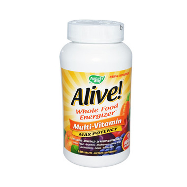 Nature's Way Alive! Whole Food Energizer Multi-Vitamin (180 Tablets)