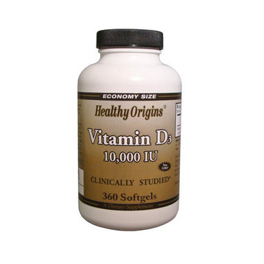 Healthy Origins Vitamin D3 10000 IU (360 Softgels)