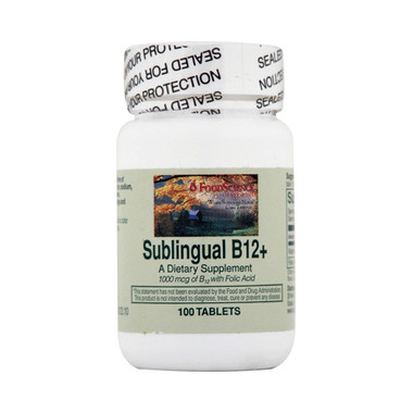 FoodScience of Vermont Sublingual B12 Cherry (1x100 Tablets)
