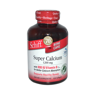 Schiff Super Calcium with Vitamin D 1200 mg (120 Softgels)