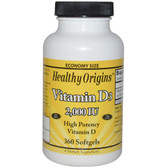 Healthy Origins Vitamin D3 2000 IU (360 Softgels)