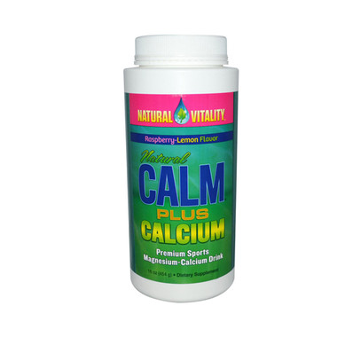 Natural Vitality Natural Calm Plus Calcium Raspberry-Lemon 16 Oz