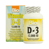 Bio Nutrition Vitamin D-3 12000 IU (1x50 Veg Capsules)