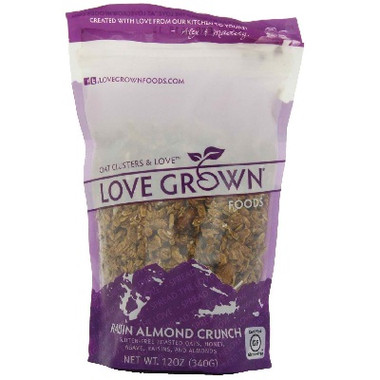 Love Grown Foods Raisin Almond Crunch Granola (6x12OZ )
