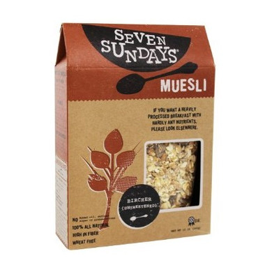 Seven Sundays Bircher Unsweetened Muesli (6x12Oz)