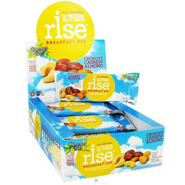 Rise Foods Crunchy Cashew Almond Breakfast Bar (12x1.4 Oz)