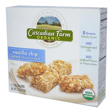 Cascadian Farms Vanilla Chip Granola Bar (3x7.4 Oz)