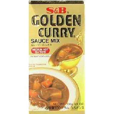 S&B Golden Curry Mix Med Ht (12x3.5OZ )