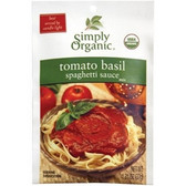 Simply Organic Tomato Basil Spaghetti Sauce (12x1.31Oz)