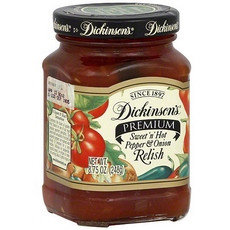 Dickinson Premium Sweet And Hot Pepper Onion Relish (6x8.75Oz)
