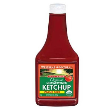 Westbrae Og2 Unsweetened Ketchup Valupack (12x23.3Oz)