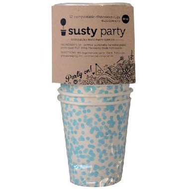 Susty Party Blue Cup 10 Oz (12x12 CT)