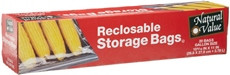 Natural Value Storage Bags, Recloseable, Gal0-Count  (12x20CNT )