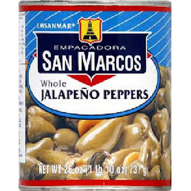 San Marcos Jalapeno Pepper Whole (12x26OZ )