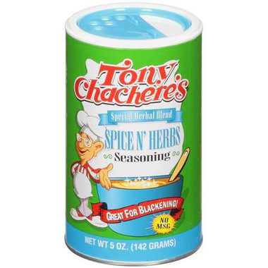 Tony Chachere's Spice N Herbs (12x5 Oz)