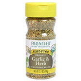 Frontier Natural Salt-Free Garlic & Herb Seasoning (6x2.7 Oz)