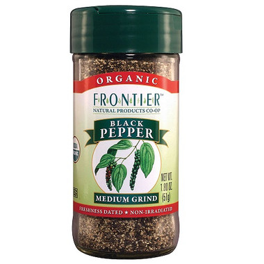 Frontier Natural Og2 Fh Black Medium Ground Pepper (1x1.8Oz)