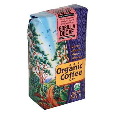 Organic Coffee Fair Trade Gorilla Decaf (6x12Oz)