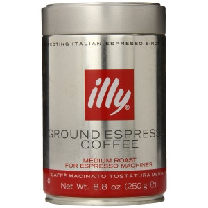 Illy Caffe Ground Espresso Medium Roast (6x8.8Oz)