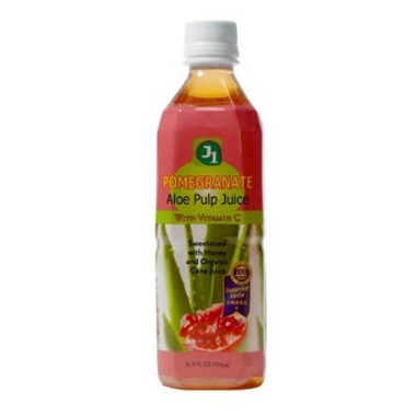 J1 Aloe Pulp Juice Pomegranate (12x16.9Oz)