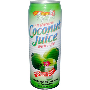 Amy & Brian Natural Coconut Juice With Pulp (12x17.5 Oz)