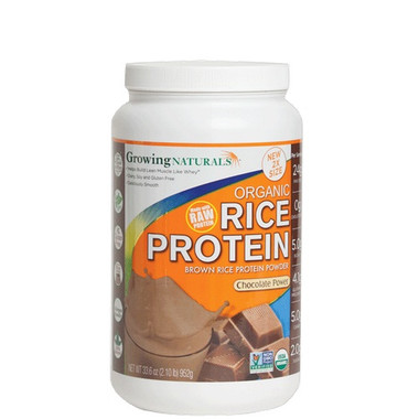 Growing Naturals Rice Protein Chocolate (1x33.6OZ )