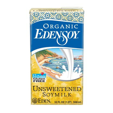Eden Foods Unsweetened Edensoy (6x32 Oz)