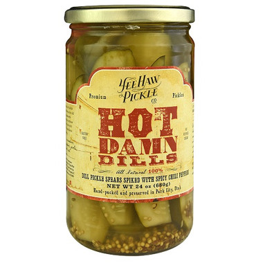 Yee-Haw Pickle Hot Damn Dills (6x24Oz)