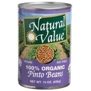 Natural Value Organic Beans Pinto (12x15Oz)