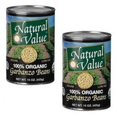 Natural Value Organic Beans Garbanzo (12x15Oz)