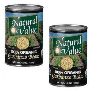 Natural Value Organic Beans Garbanzo (12x15Oz)