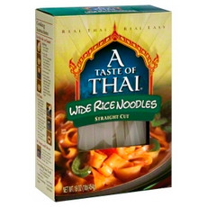 A Taste Of Thai Wide Rice Noodles (6x16Oz)