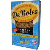 DeBoles Rice Plus Golden Flake Spirals (12x8 Oz)