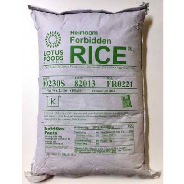 Lotus Foods Frbdn Rice Chna Black (1x22LB )
